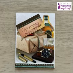 Kartka okolicznościowa „Najlepsze Życzenia” – 10,5 x 15 cm